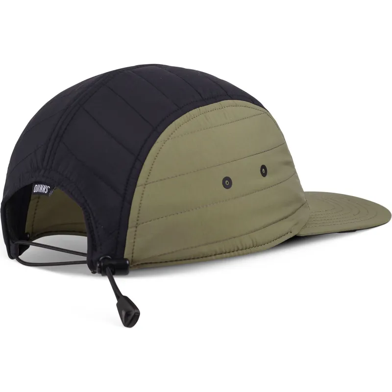 vit-svart-och-gron-justerbar-platt-keps-puffy-nylon-fran-djinns