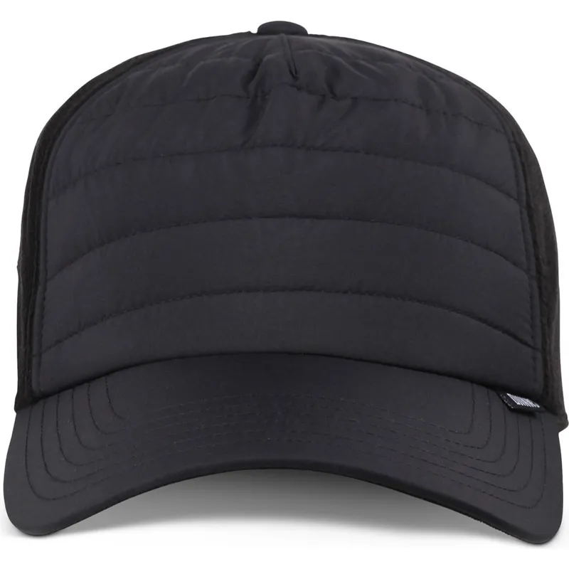 djinns-hft-puffy-nylon-schwarze-snapback-cap-mit-gebogenem-schirm