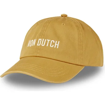 Verstellbare gelbe DC CA Curved Cap von Von Dutch