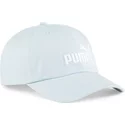 puma-curved-brim-essentials-no1-light-blue-adjustable-cap