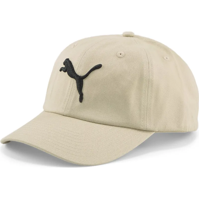 gebogene-beige-verstellbare-kappe-essentials-cat-logo-von-puma