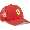 rote-trucker-kappe-race-von-ferrari-formel-1-von-puma