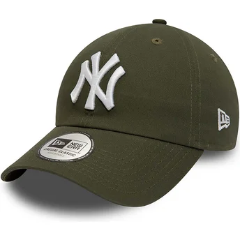 Justerbar grön böjd keps 9TWENTY League Essential New York Yankees MLB från New Era