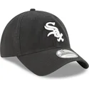 schwarze-verstellbare-gebogene-kappe-9twenty-core-classic-der-chicago-white-sox-mlb-von-new-era