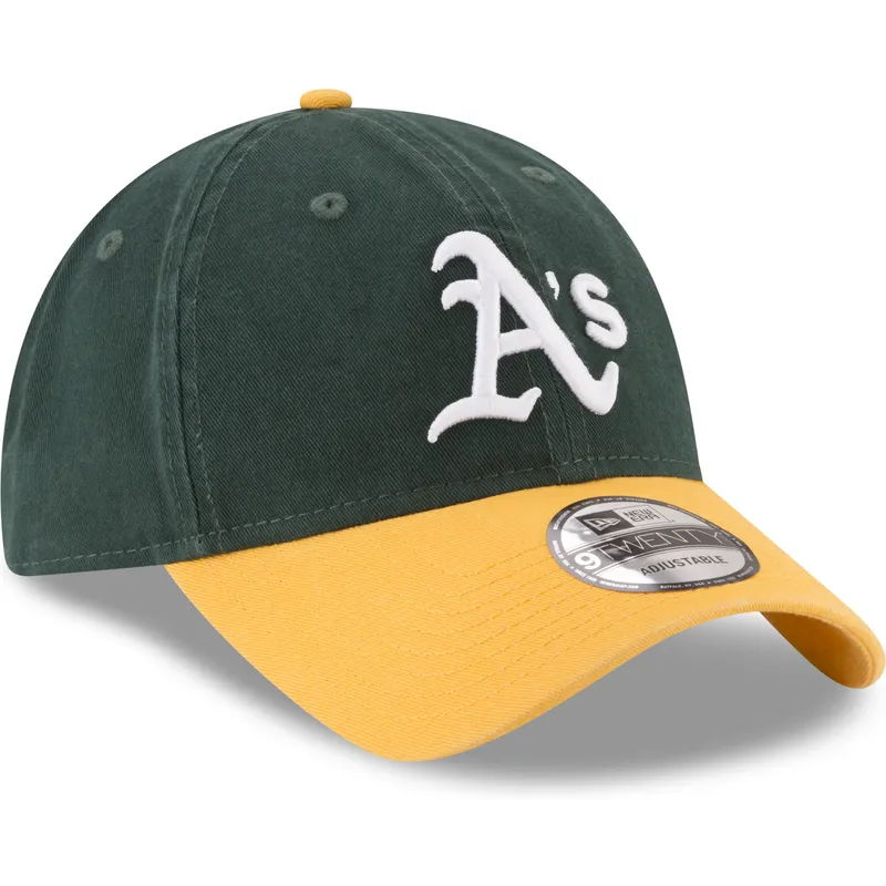 cap-ivelt-zelen-reguliruema-lenta-9twenty-core-classic-oakland-athletics-mlb-new-era
