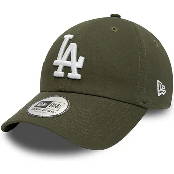 Verstellbare grüne 9TWENTY League Essential Kappe der Los Angeles Dodgers MLB von New Era