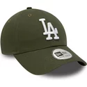 new-era-curved-brim-9twenty-league-essential-los-angeles-dodgers-mlb-green-adjustable-cap