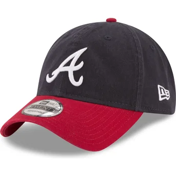 Sapkák ívelt sötétkék állítható 9TWENTY Core Classic Atlanta Braves MLB New Era