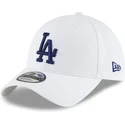 vit-justerbar-bojd-keps-med-bla-los-angeles-dodgers-logotyp-9twenty-core-classic-fran-new-era-mlb