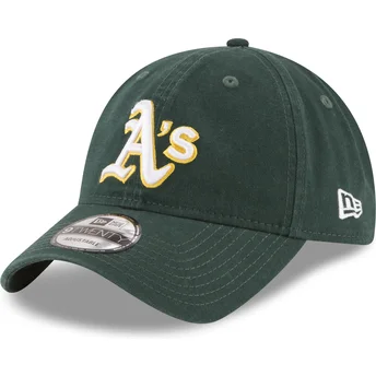 Sapkák ívelt zöld állítható 9TWENTY Core Classic Oakland Athletics MLB New Era