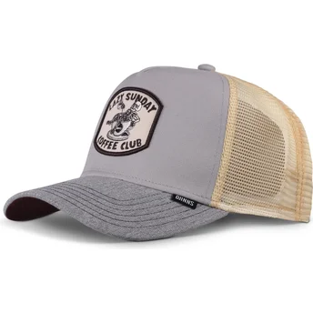 Sapkák ívelt szürke snapback Coffee Club HFT Djinns