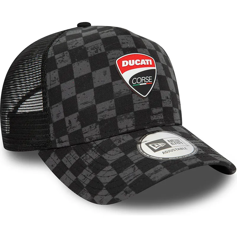 sapkak-ivelt-fekete-snapback-9forty-a-frame-all-over-print-check-ducati-motor-motogp-new-era