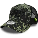 schwarze-9forty-a-frame-trucker-cap-poly-print-von-valentino-rossi-vr46-motogp-von-new-era
