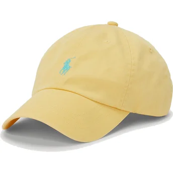 Sapkák ívelt sárga állítható pánt Cotton Chino Classic Sport Polo Ralph Lauren