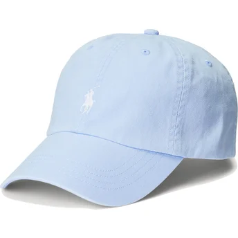 Sapkák ívelt kék állítható Cotton Chino Classic Sport Polo Ralph Lauren