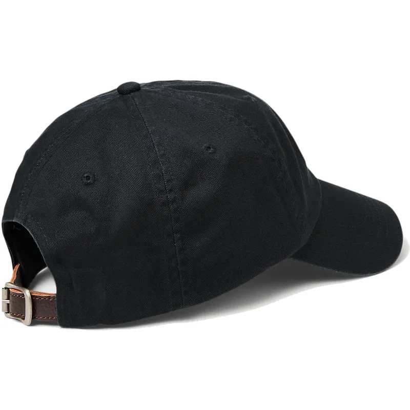 schwarze-verstellbare-curved-cap-chino-classic-sport-script-von-polo-ralph-lauren