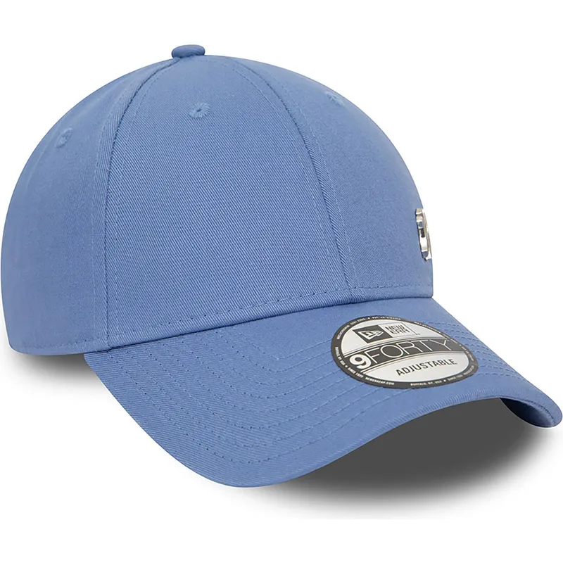 blaue-gebogene-snapback-kappe-9forty-flawless-der-new-york-yankees-mlb-von-new-era