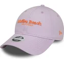 gorra-curva-violett-justerbar-for-kvinnor-9twenty-wordmark-av-malibu-beach-california-fran-new-era