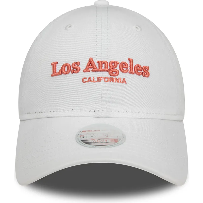 sapkak-ivelt-feher-allithato-9twenty-wordmark-los-angeles-california-new-era