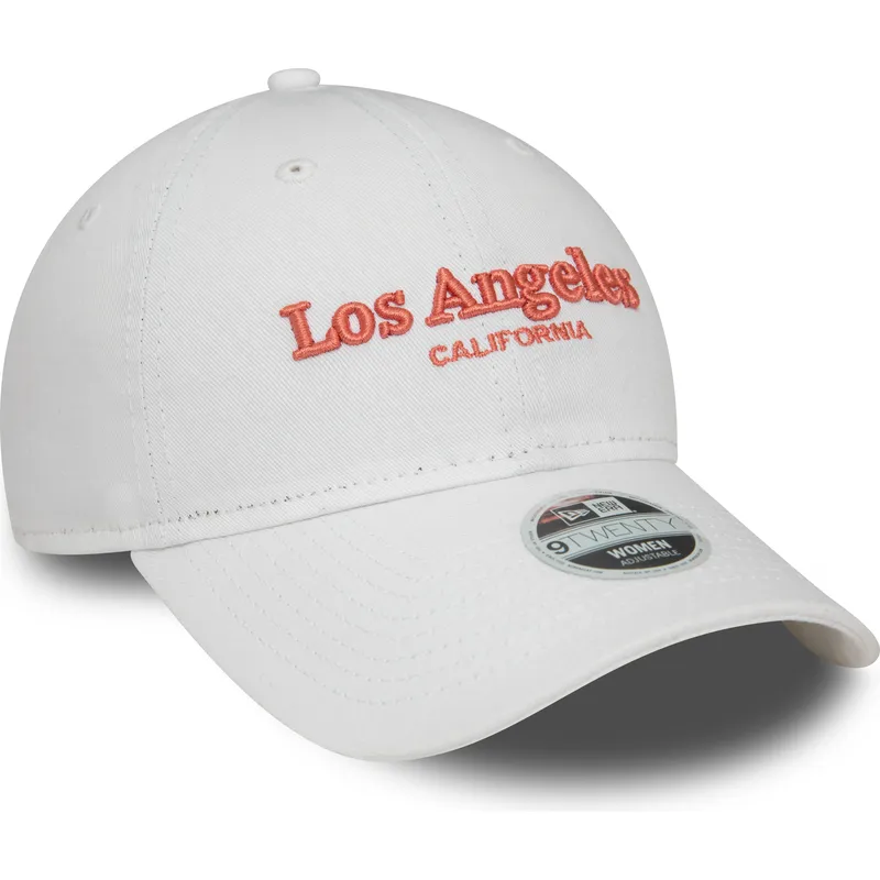 sapkak-ivelt-feher-allithato-9twenty-wordmark-los-angeles-california-new-era