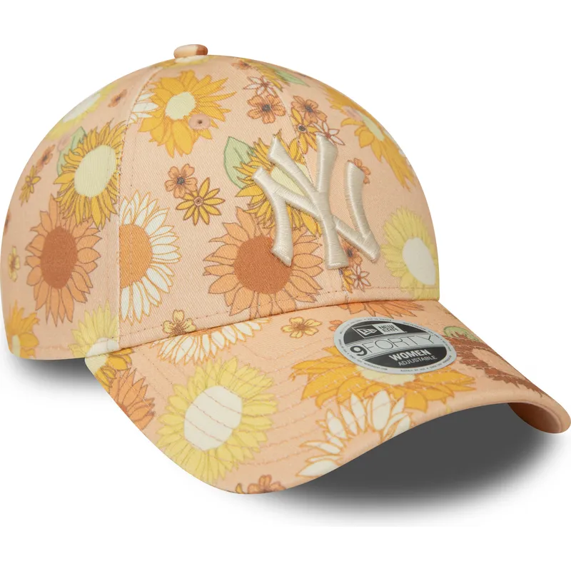 sapkak-ivelt-narancssarga-allithato-9forty-floral-all-over-print-new-york-yankees-mlb-new-era