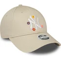 sapkak-ivelt-bezs-allithato-9forty-flower-new-york-yankees-mlb-new-era