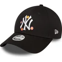 gorra-curva-negra-ajustable-para-mujer-9forty-flower-de-new-york-yankees-mlb-de-new-era