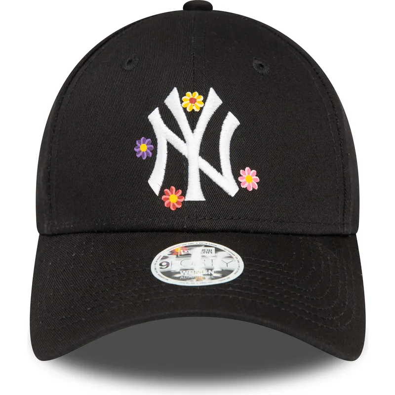 gorra-curva-negra-ajustable-para-mujer-9forty-flower-de-new-york-yankees-mlb-de-new-era