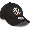 gorra-curva-negra-ajustable-para-mujer-9forty-flower-de-new-york-yankees-mlb-de-new-era
