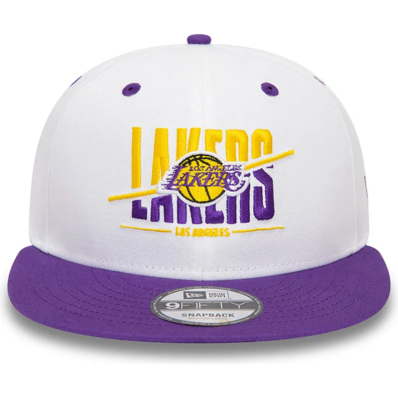 sapkak-lapos-lila-snapback-9fifty-white-crown-los-angeles-lakers-nba-new-era