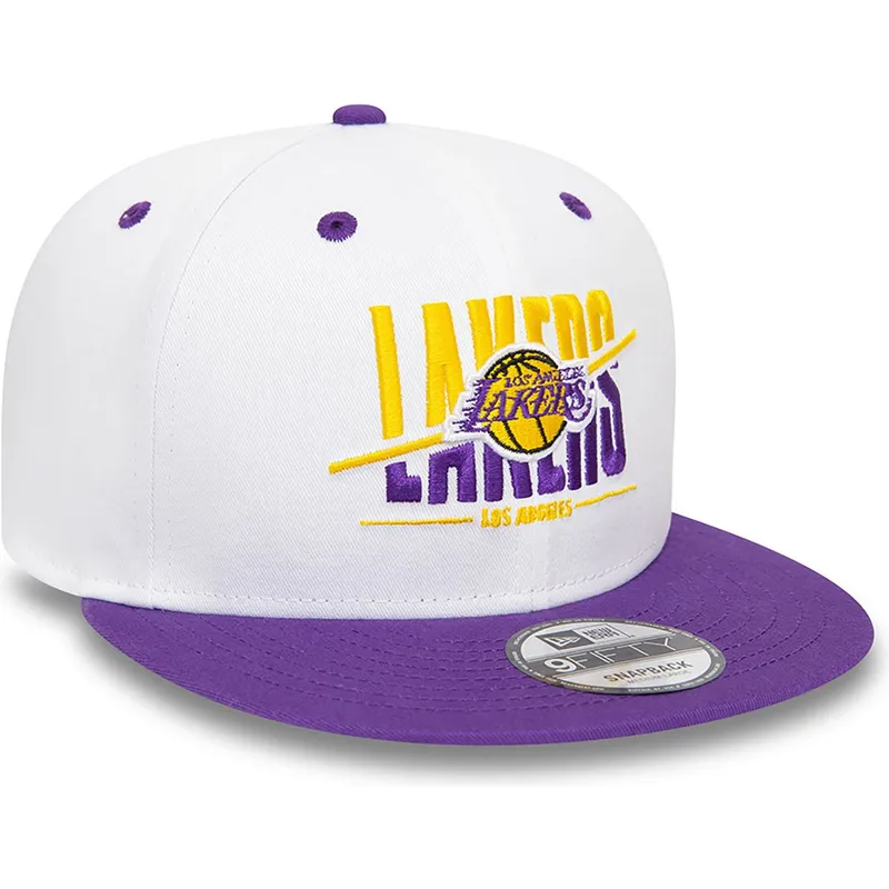 sapkak-lapos-lila-snapback-9fifty-white-crown-los-angeles-lakers-nba-new-era