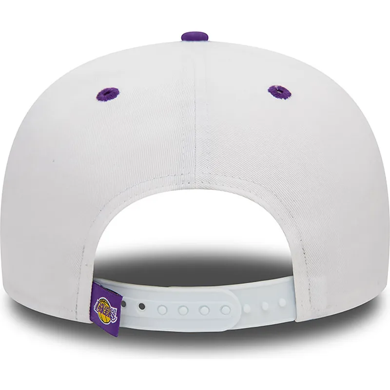 sapkak-lapos-lila-snapback-9fifty-white-crown-los-angeles-lakers-nba-new-era