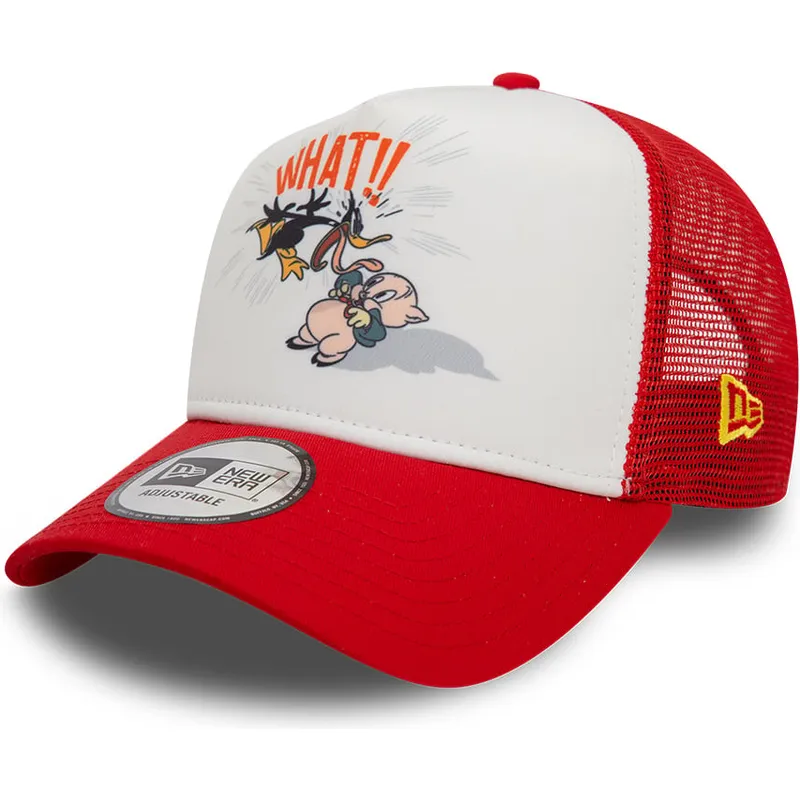 sapkak-ivelt-piros-snapback-a-frame-character-pato-lucas-y-porky-pig-looney-tunes-new-era