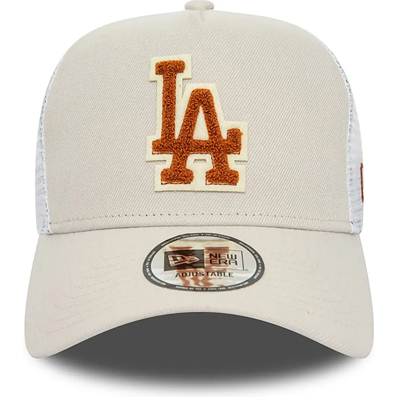 sapkak-ivelt-bezs-snapback-a-frame-boucle-los-angeles-dodgers-mlb-new-era