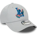 sapkak-ivelt-szurke-allithato-9forty-flower-icon-los-angeles-dodgers-mlb-new-era