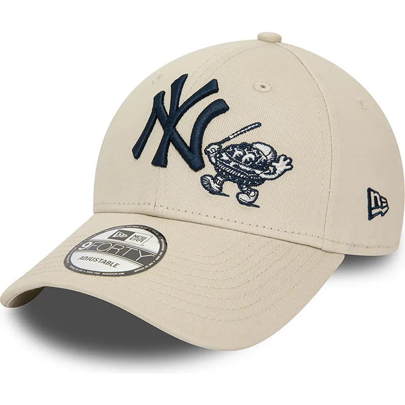 sapkak-ivelt-bezs-allithato-9forty-food-character-new-york-yankees-mlb-new-era
