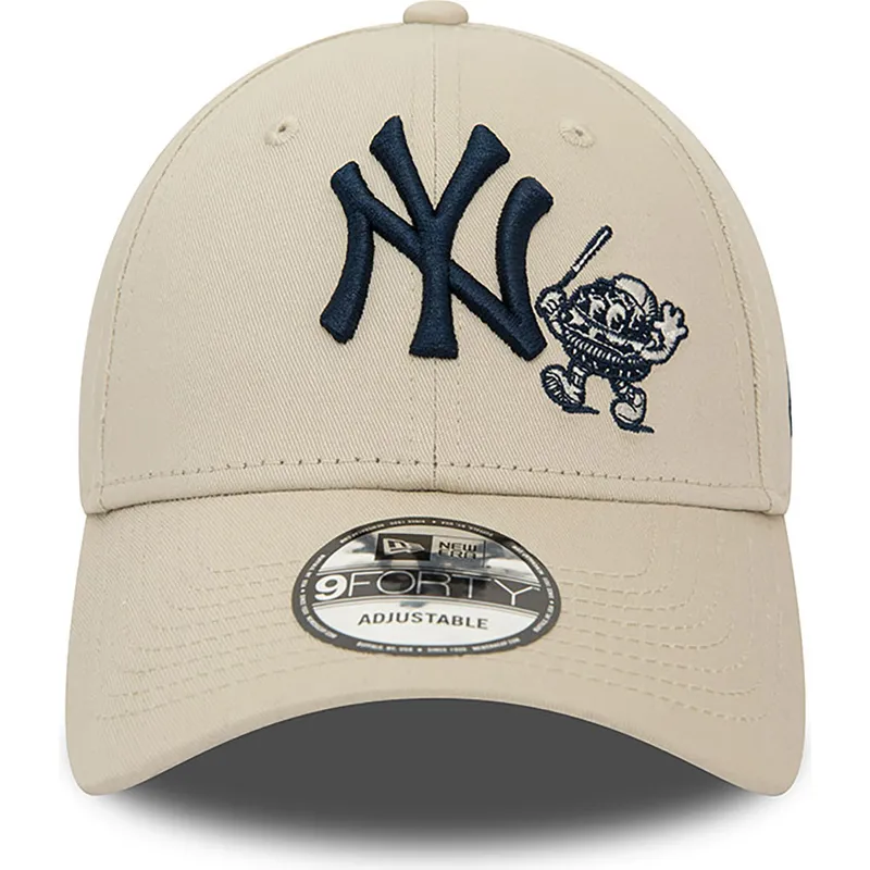 sapkak-ivelt-bezs-allithato-9forty-food-character-new-york-yankees-mlb-new-era