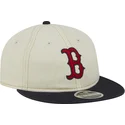 beige-und-marineblaue-flache-9fifty-retro-crown-denim-kappe-der-boston-red-sox-mlb-von-new-era