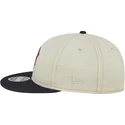 beige-und-marineblaue-flache-9fifty-retro-crown-denim-kappe-der-boston-red-sox-mlb-von-new-era