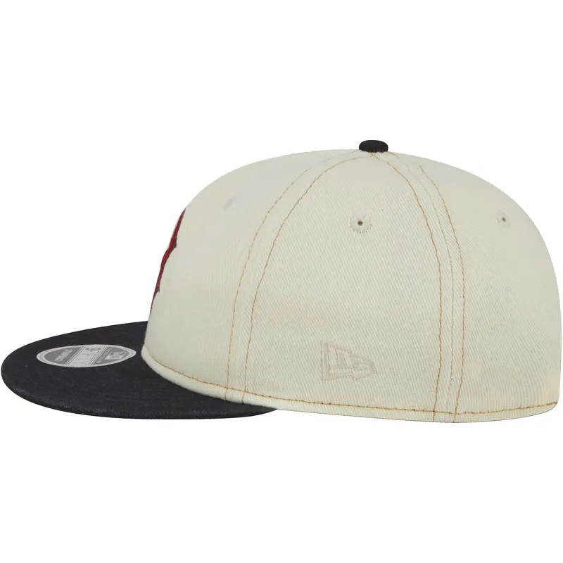 beige-und-marineblaue-flache-9fifty-retro-crown-denim-kappe-der-boston-red-sox-mlb-von-new-era