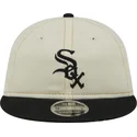 chicago-white-sox-mlb-new-era-9fifty-retro-crown-denim-beige-och-svart-flat-keps