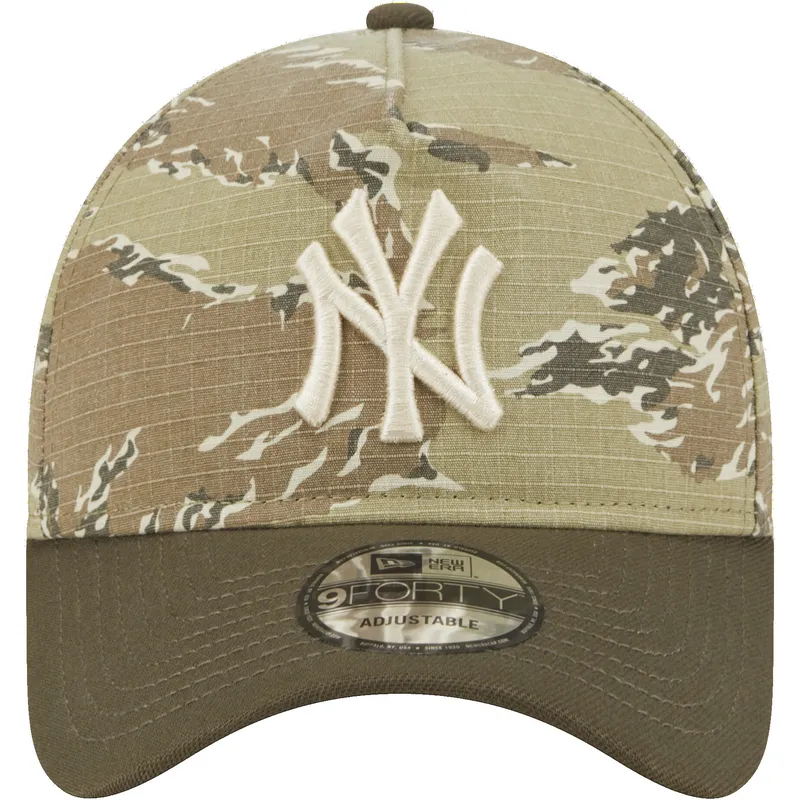 gebogene-kappe-camouflage-snapback-9forty-a-frame-two-tone-tiger-der-new-york-yankees-mlb-von-new-era