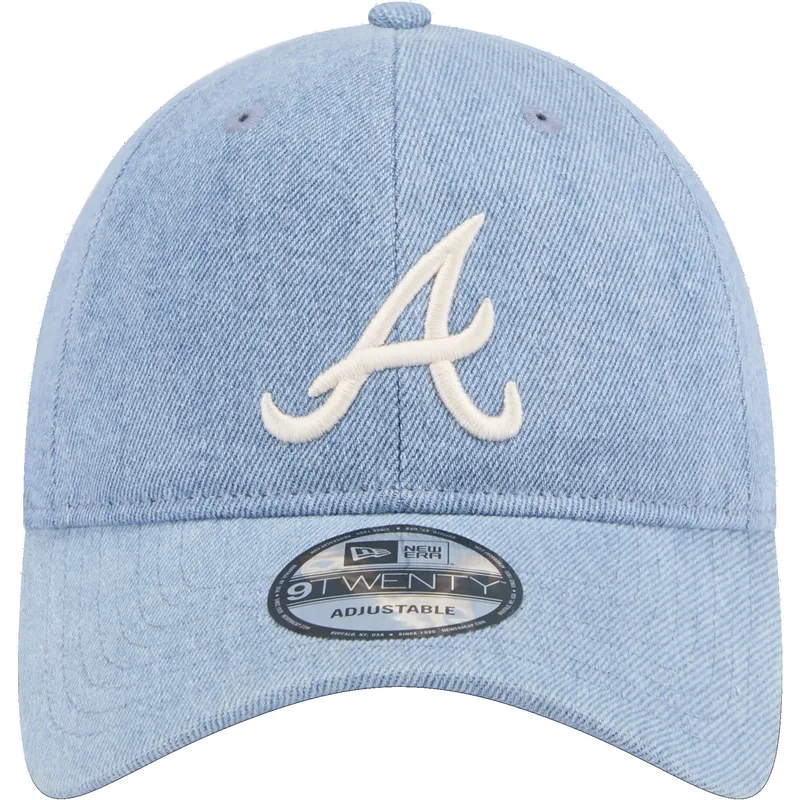 sapkak-ivelt-kek-allithato-9twenty-washed-denim-atlanta-braves-mlb-new-era