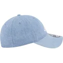 verstellbare-blaue-curved-cap-9twenty-washed-denim-der-atlanta-braves-mlb-von-new-era