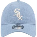 sapkak-ivelt-kek-allithato-9twenty-washed-denim-chicago-white-sox-mlb-new-era