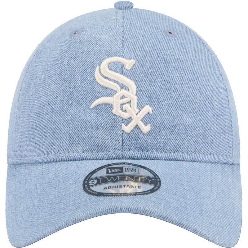 sapkak-ivelt-kek-allithato-9twenty-washed-denim-chicago-white-sox-mlb-new-era