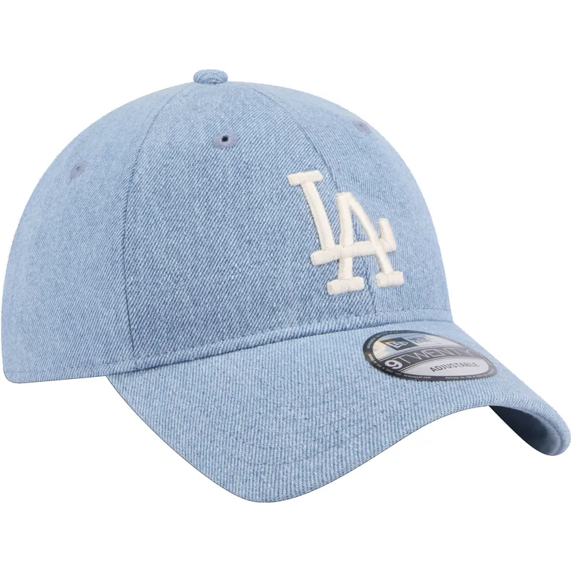 sapkak-ivelt-kek-allithato-9twenty-washed-denim-los-angeles-dodgers-mlb-new-era
