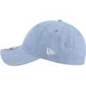 verstellbare-blaue-gebogene-kappe-9twenty-washed-denim-der-los-angeles-dodgers-mlb-von-new-era