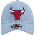 cap-ivelt-sin-reguliruema-lenta-9twenty-washed-denim-chicago-bulls-nba-new-era