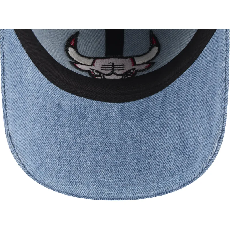 cap-ivelt-sin-reguliruema-lenta-9twenty-washed-denim-chicago-bulls-nba-new-era
